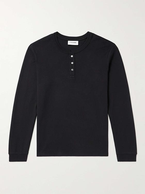 Black henley shirt from Frame