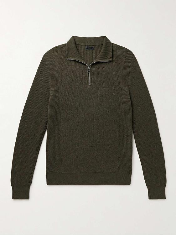Dark green half-zip from Club Monaco