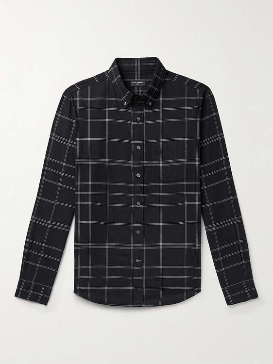Checkered black casual shirt from Club Monaco
