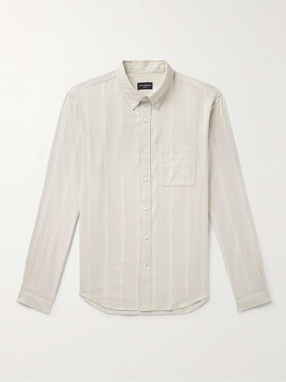 Striped white casual shirt from Club Monaco