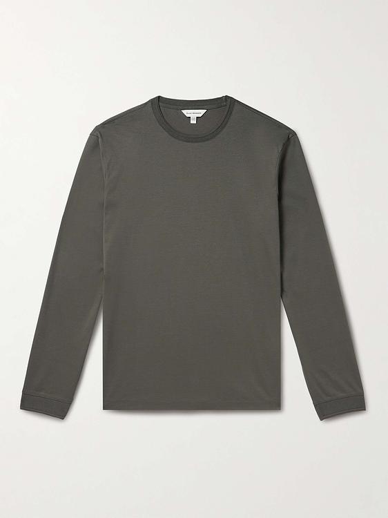 Dark green long sleeve t-shirt from Club Monaco