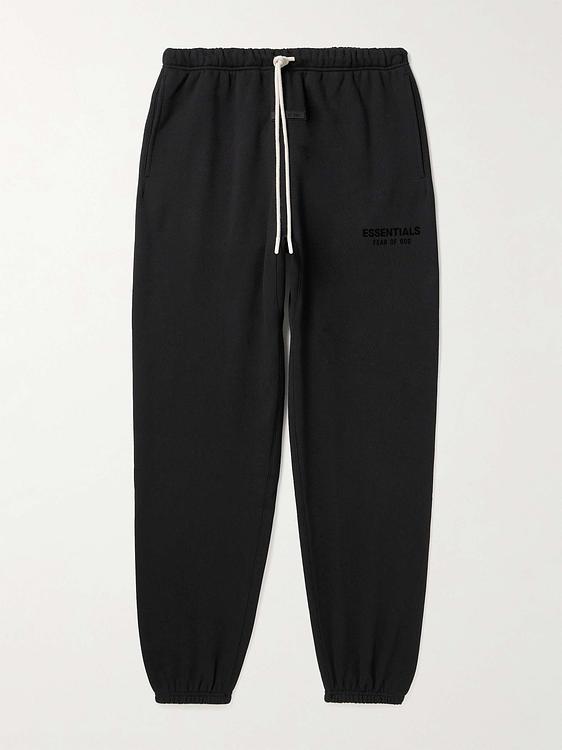 Black sweatpants from Fear Of God Essentials