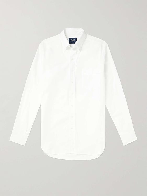 White casual shirt from Drake's
