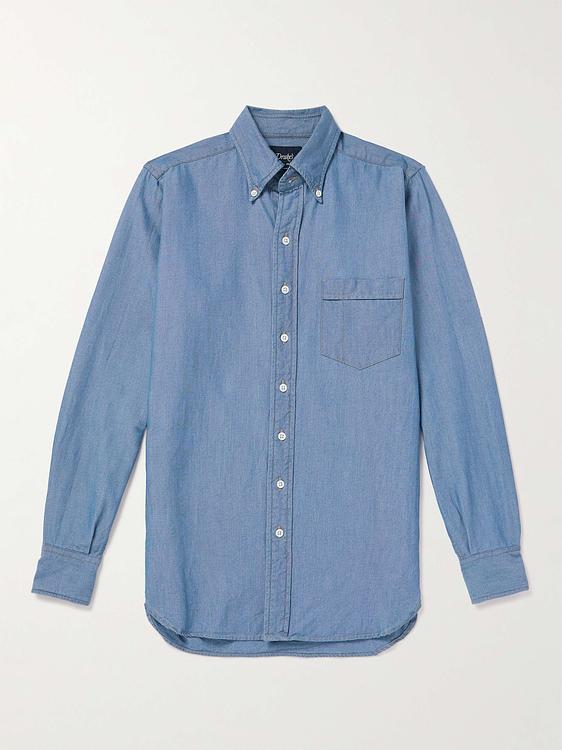 Blue casual shirt from Drake's
