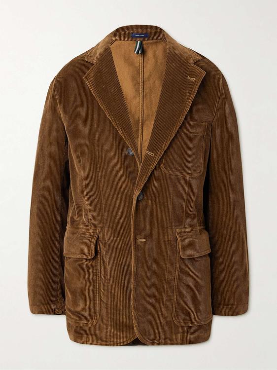 Dark brown blazer from Drake's