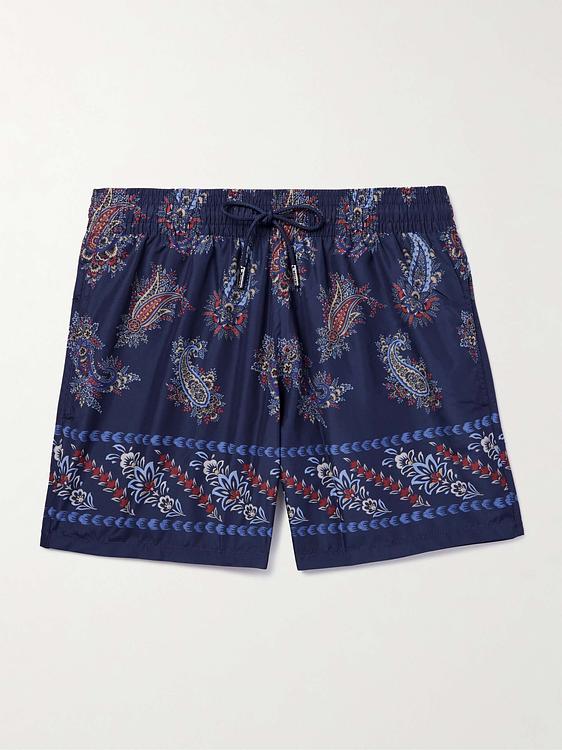 Dark blue swim shorts from Etro