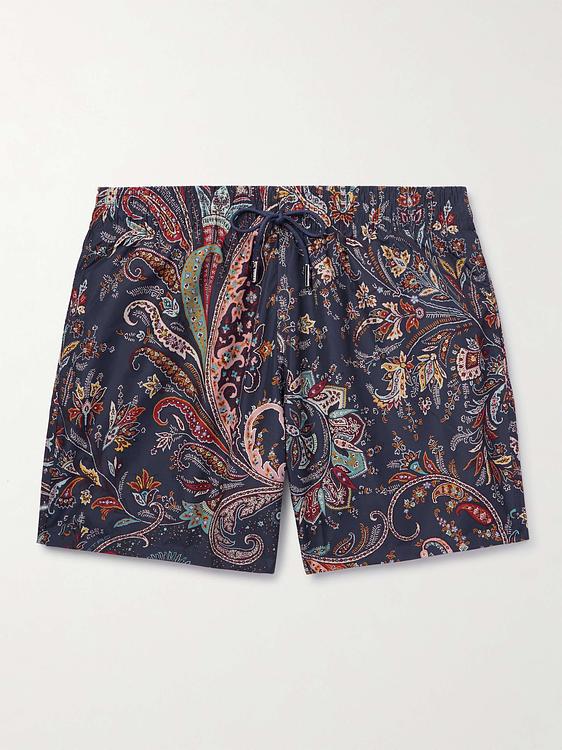 Dark grey swim shorts from Etro