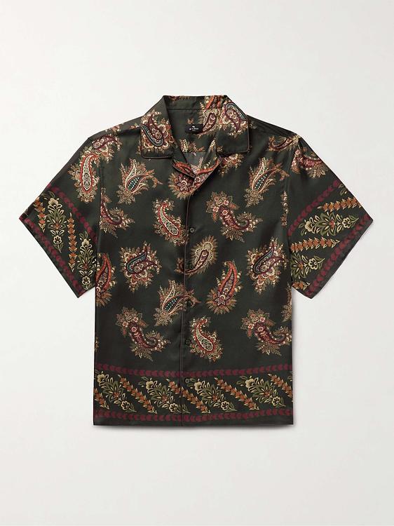 Black short sleeve shirt from Etro
