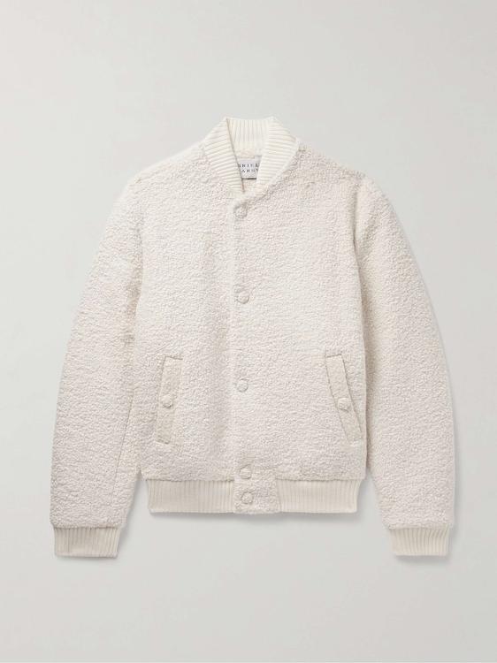 White bomber jacket from Gabriela Hearst