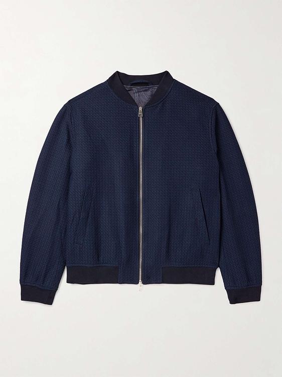 Dark blue bomber jacket from Etro