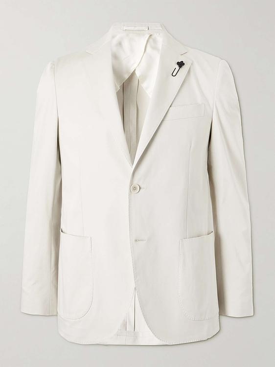 White suit jacket from Lardini