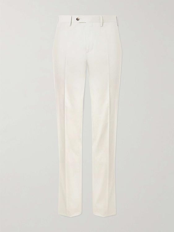 White suit trousers from Lardini