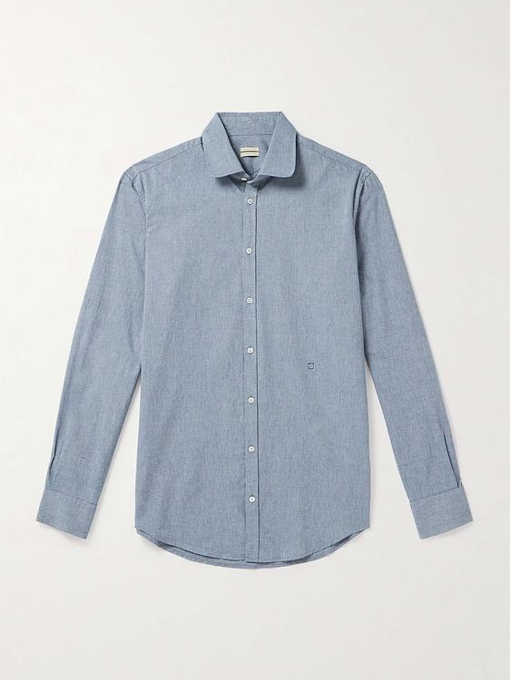 Blue casual shirt from Massimo Alba