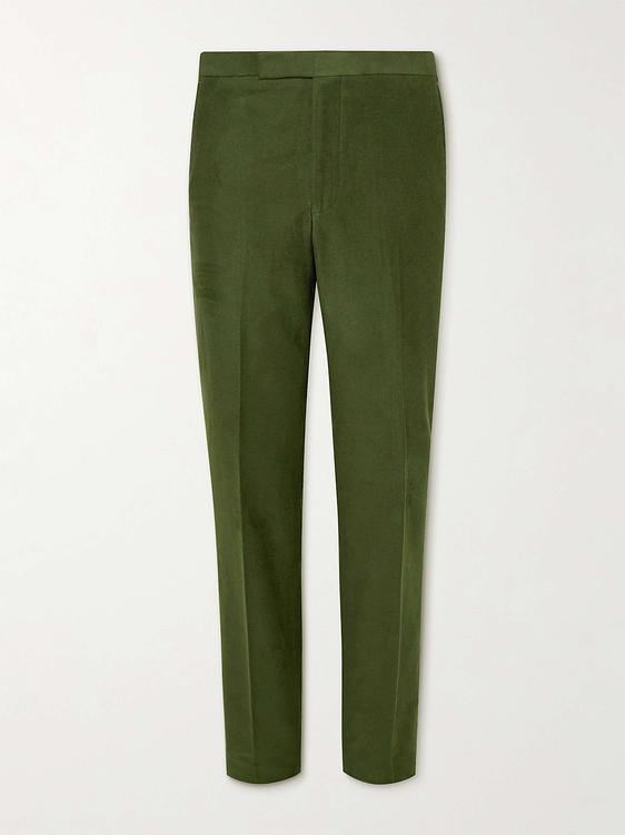 Dark green formal trousers from Richard James
