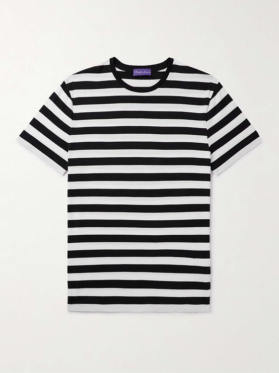 Striped black t-shirt from Ralph Lauren Purple Label