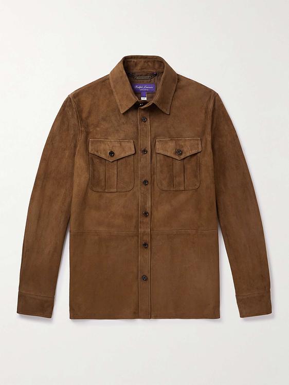 Brown leather jacket from Ralph Lauren Purple Label