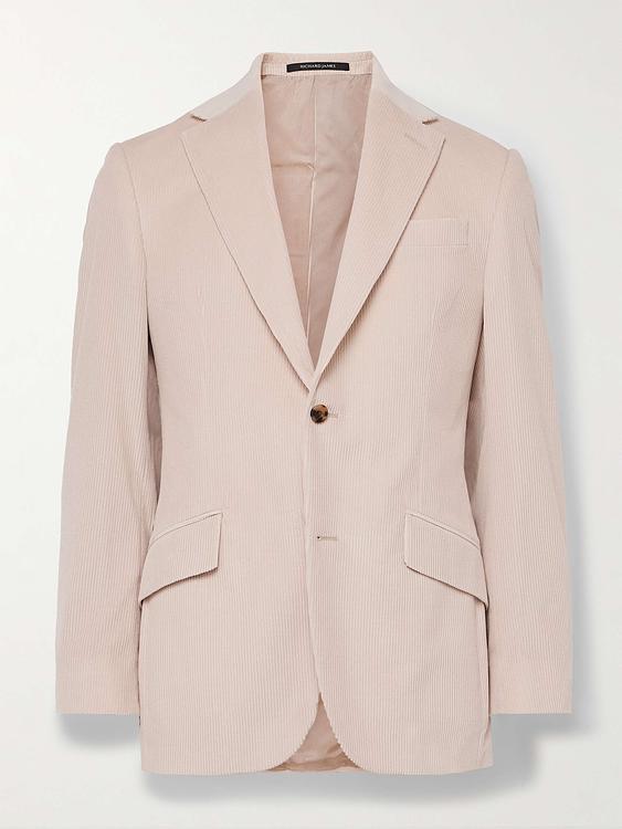 Beige suit jacket from Richard James