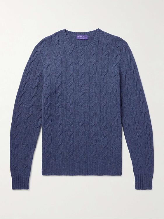 Dark blue cashmere sweater from Ralph Lauren Purple Label