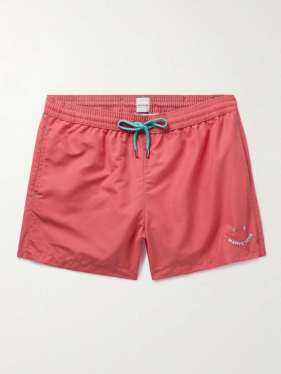 Red swim shorts from Paul Smith