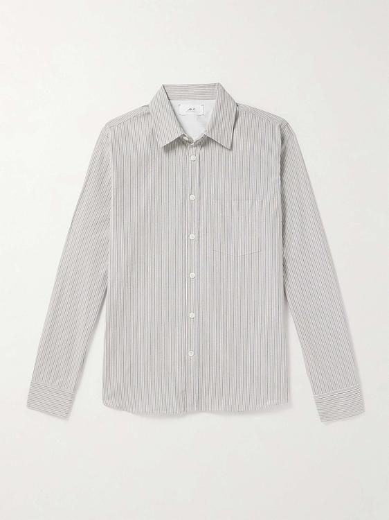 Striped grey casual shirt from Mr P.