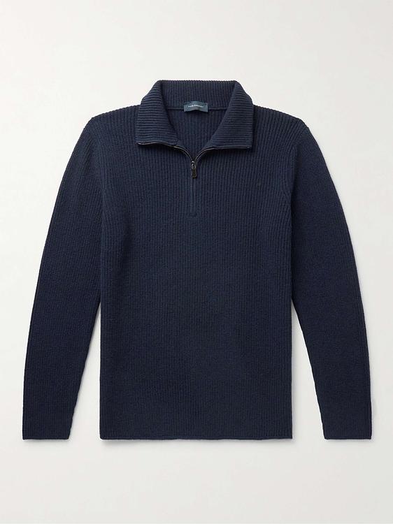 Black half-zip from Thom Sweeney