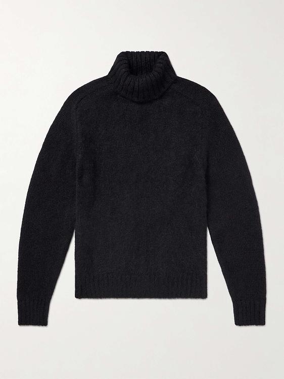 Black turtleneck from Tom Ford