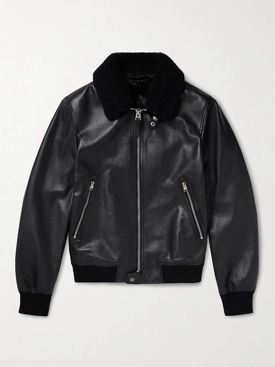 Black bomber jacket from Tom Ford
