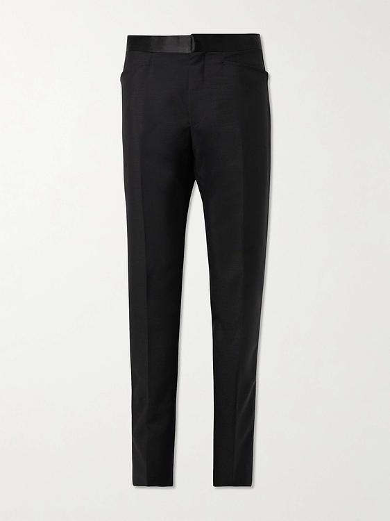 Black tuxedo trousers from Tom Ford