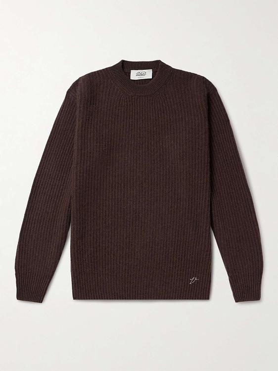 Dark brown cashmere sweater from Valstar