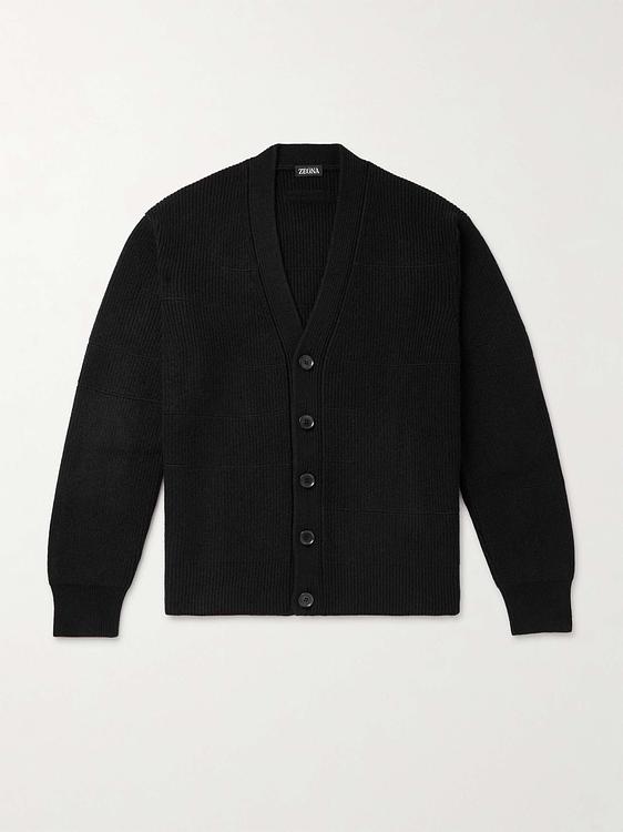 Black cashmere sweater from Zegna