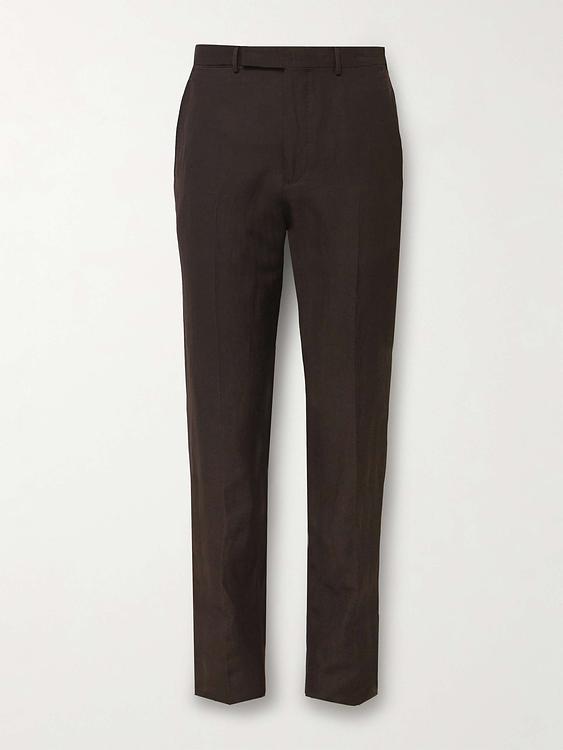 Dark brown suit trousers from Zegna