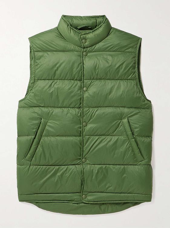 Green vest from Sid Mashburn
