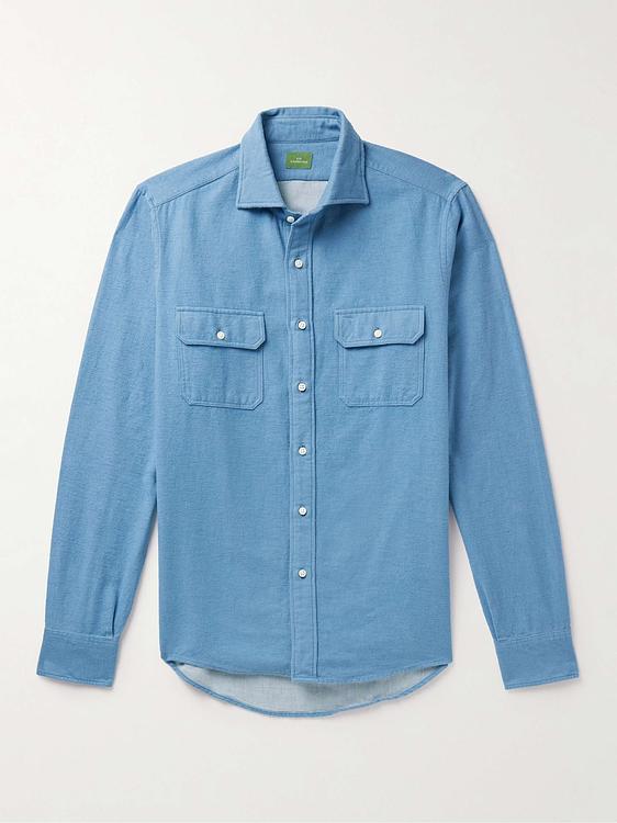 Blue casual shirt from Sid Mashburn