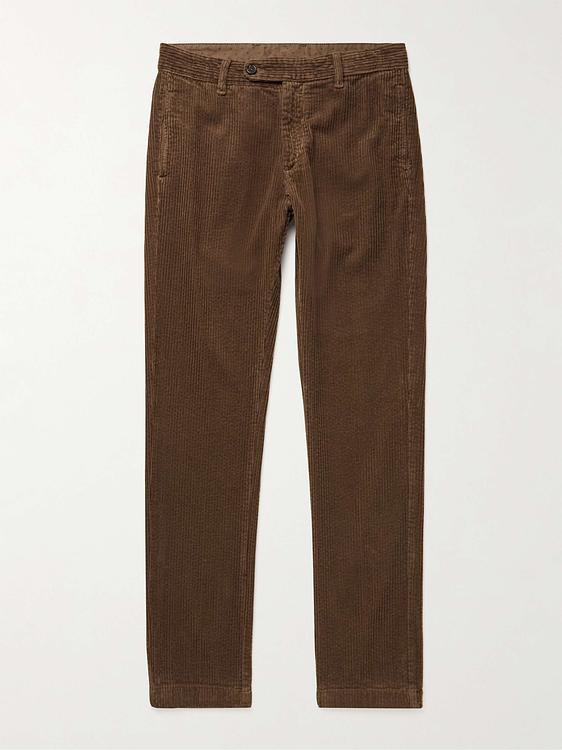 Brown chinos from Massimo Alba