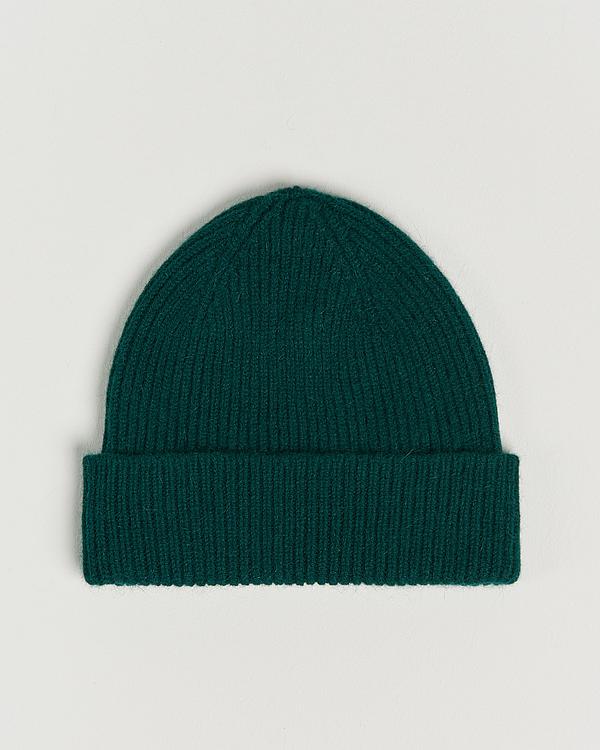 Dark green beanie from Le Bonnet