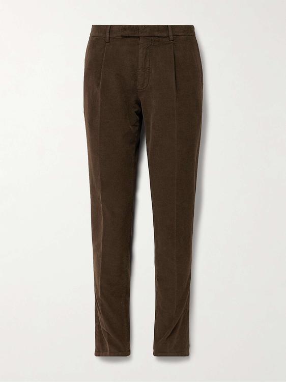 Dark brown suit trousers from Boglioli