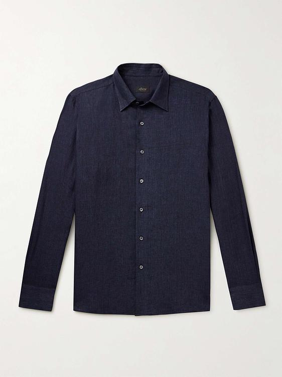 Black casual shirt from Brioni