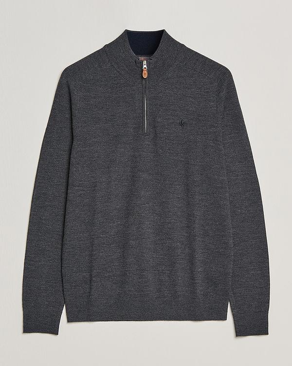 Dark grey half-zip from Morris