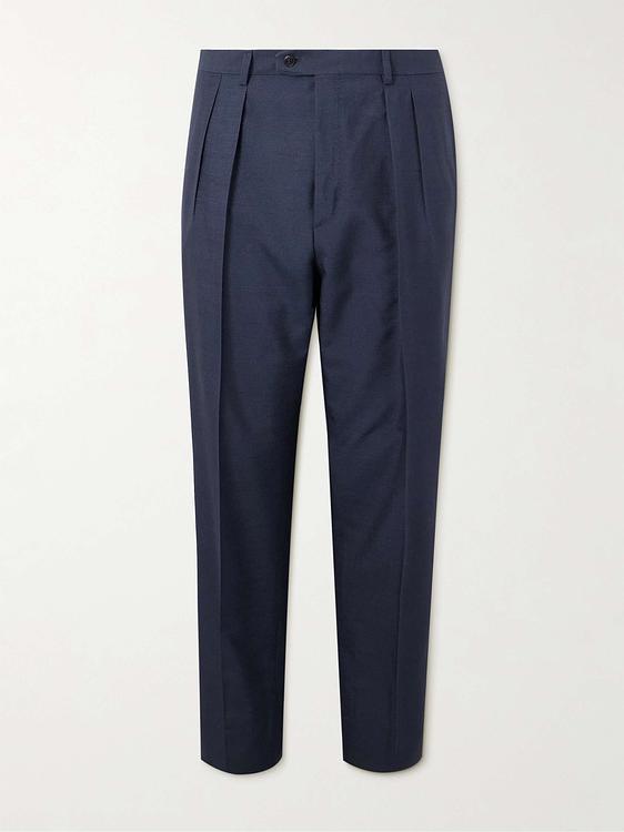 Dark grey suit trousers from Brioni