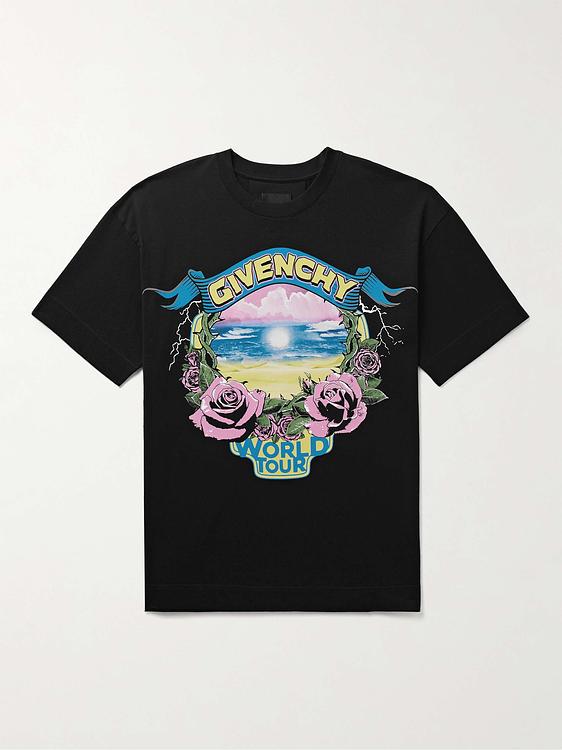 Print black t-shirt from Givenchy