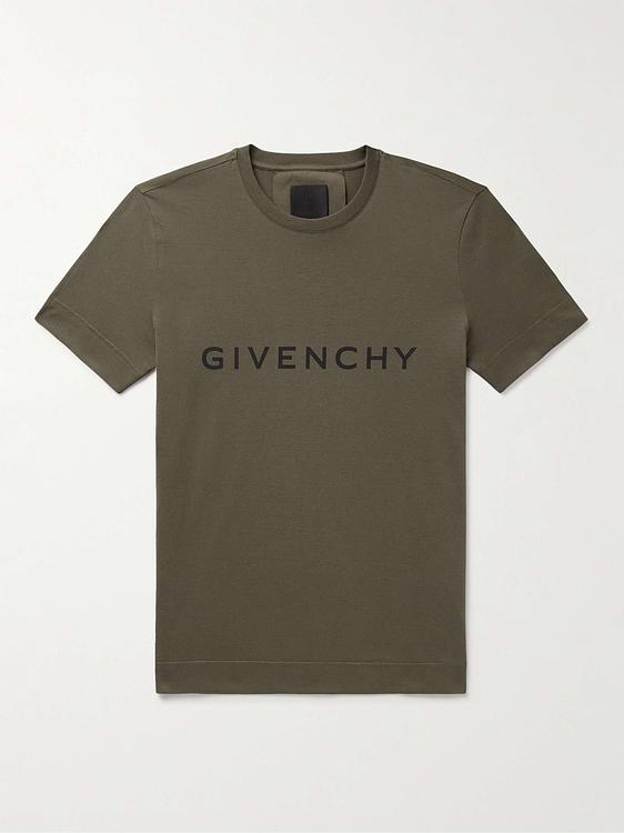 Print dark green t-shirt from Givenchy