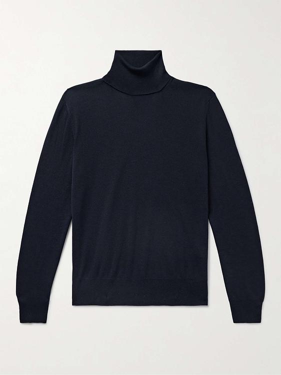 Black turtleneck from Canali