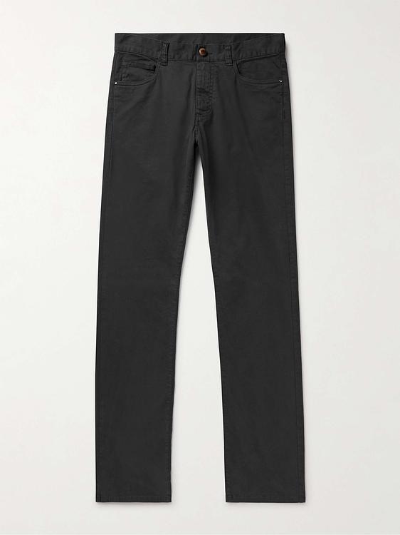 Black chinos from Canali