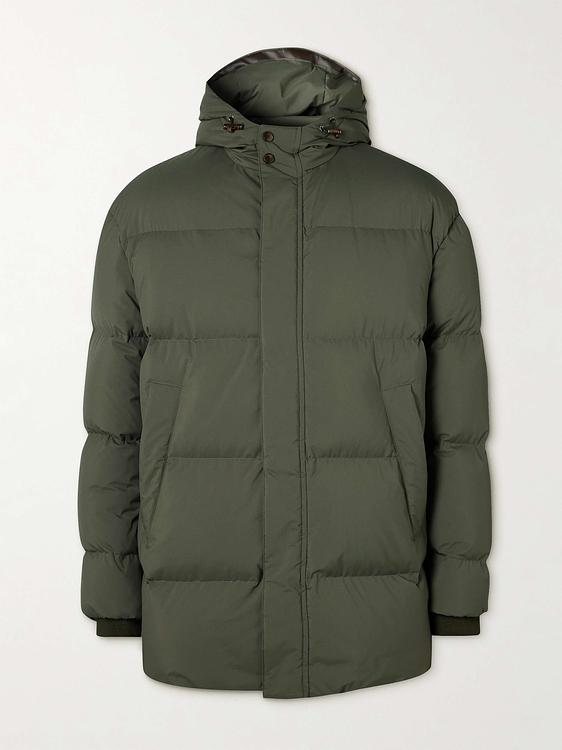 Dark green down jacket from Canali