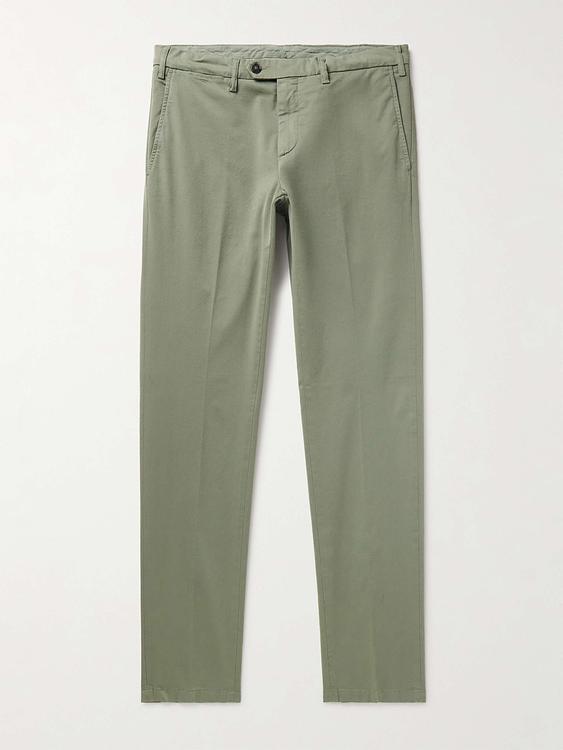 Taupe chinos from Canali