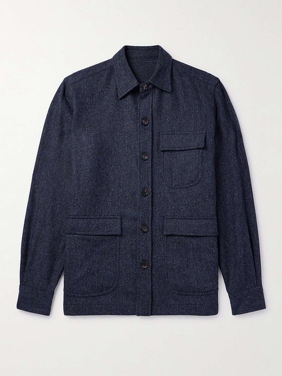 Black overshirt from De Petrillo