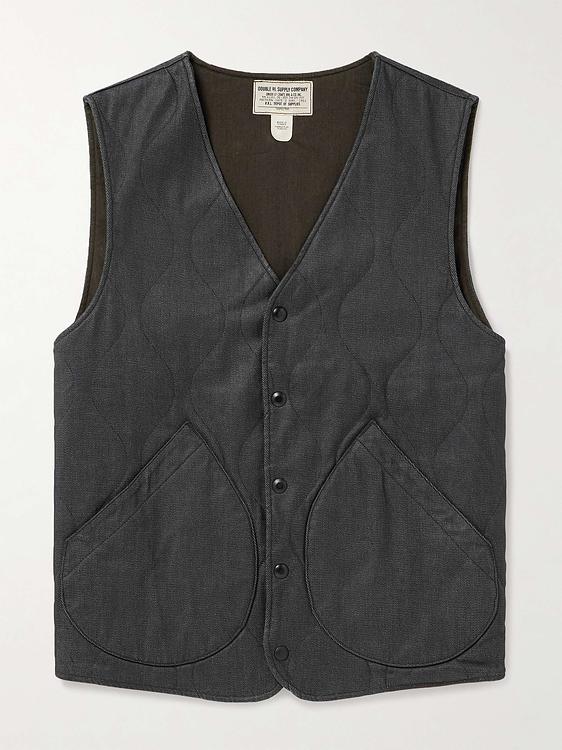 Dark grey vest from RRL