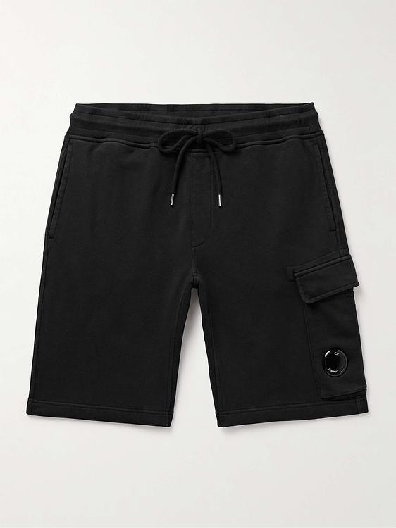 Black cargo shorts from C.P. Company
