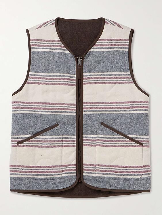 Striped multicolor vest from Universal Works