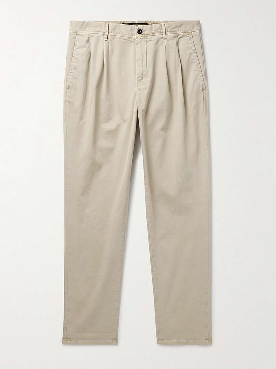 Taupe chinos from Incotex
